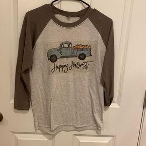 Happy Harvest baseball tee